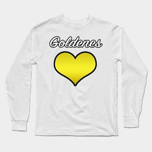 Goldenes Herz Long Sleeve T-Shirt